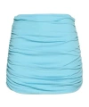 Tory Burch Woman Mini Skirt Sky Blue Size M Viscose In Blue