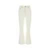 Tory Burch Mini Structured Relaxed Fit Pants In White