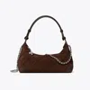 Tory Burch Mini Suede Pochette In Stone