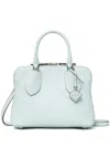 Tory Burch Mini Swing Monogram Tote Bag In Blue