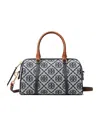 Tory Burch Mini T Monogram Barrel Crossbody Bag In Gray