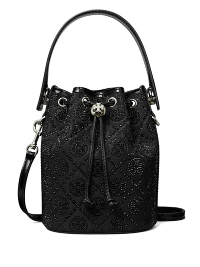TORY BURCH MINI T MONOGRAM BUCKET BAG