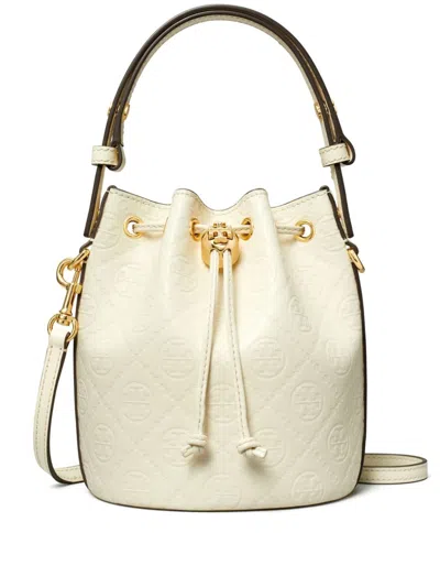 TORY BURCH MINI T MONOGRAM BUCKET BAG
