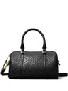 Tory Burch Mini T Monogram Cross Body Bag In Black