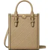 Tory Burch Mini T Monogram Tote Bag In Fresh Clay
