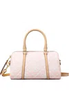 Tory Burch Mini T Monogram-embossed Tote Bag In Pink