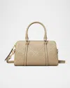Tory Burch Mini T Monogram Leather Barrel Top-handle Bag In Fresh Clay