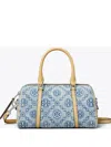 Tory Burch Mini T Monogram Tote Bag In Blue