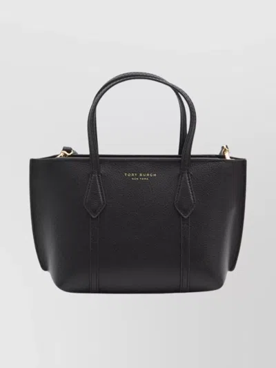 Tory Burch Mini Perry Zip-top Cross Body Bag In Black