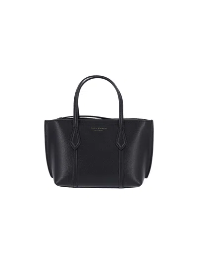 Tory Burch Mini Tote Bag "perry" In Black