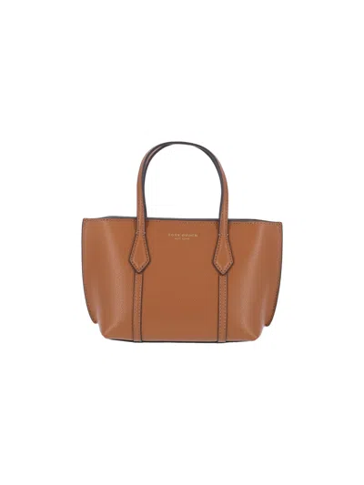 Tory Burch Mini Tote Bag "perry" In Brown