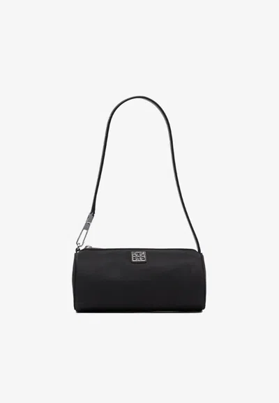 Tory Burch Mini Virginia Cylinder Shoulder Bag In Black