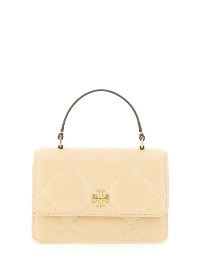 Tory Burch Mini Wallet "kira" In Sand