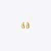 Tory Burch Mini Wave Drop Earrings In Gold