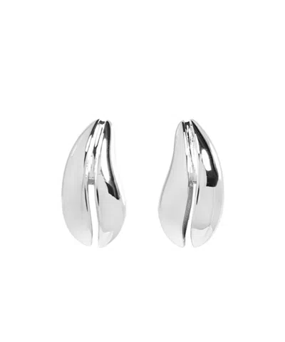 Tory Burch Mini Wave Earring In Silver