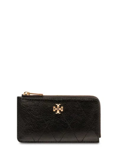 Tory Burch Mini Zip Cardcase In Black