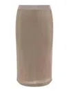 Tory Burch Lurex Mesh Midi Skirt