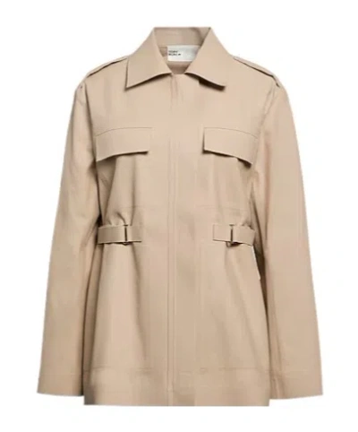 Tory Burch Minimal Casual Jacket In Nude