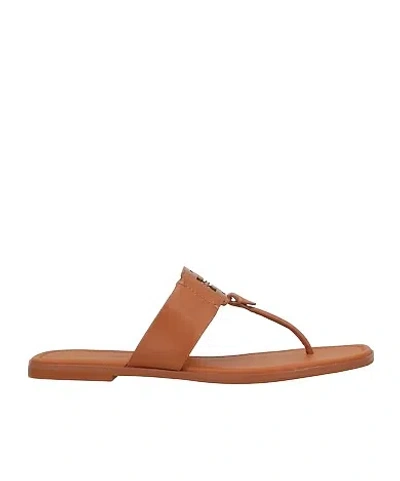 Tory Burch Minimal Flip Flops In Brown
