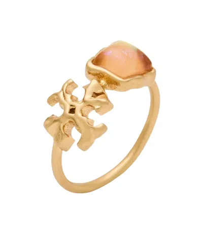Tory Burch Minimalist Buckle-free Ring In Gold
