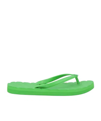 Tory Burch Minimalist Comfortable Flip-flops In Green