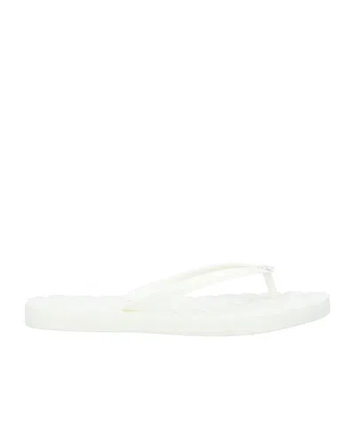Tory Burch Minimalist Comfortable Non-slip Flip-flops In White