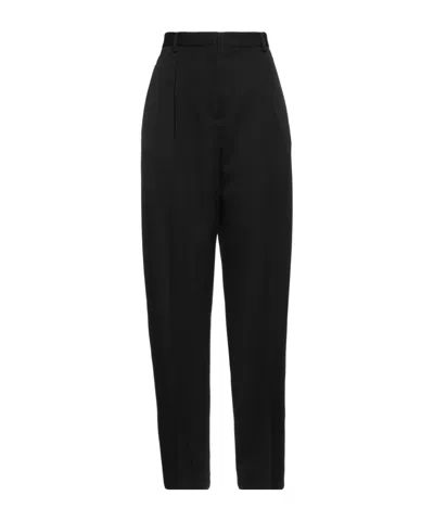 Tory Burch Minimalist Wool Pants In Black