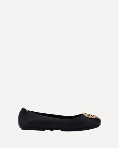 Tory Burch Minni Ballerinas In Black