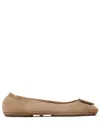 Tory Burch Minnie Travel Suede Ballet Flats In Brown