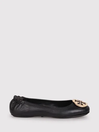 Tory Burch Minnie Ballerinas With Application In Black