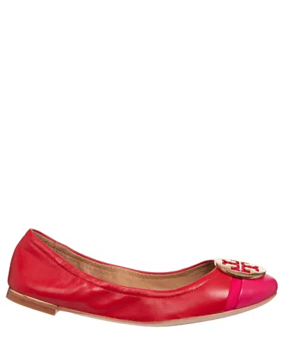 Tory Burch Minnie Ballet Flats In Red