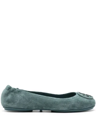 Tory Burch Minnie Ballet Flats In Blue