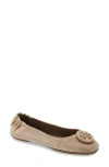 Tory Burch Minnie Suede Ballet Flats In River Rock
