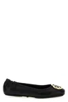 Tory Burch Minnie Travel Ballet Flats In Black