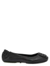 Tory Burch Minnie Travel Ballet Flats In Black