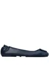 Tory Burch Minnie Travel Ballet Flats In Blue