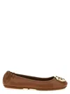 Tory Burch Minnie Travel Ballet Flats In Brown