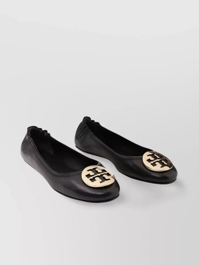 TORY BURCH MINNIE TRAVEL BALLET METAL LOGO EDITION