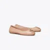 Tory Burch Minnie Travel Ballet In Neutral
