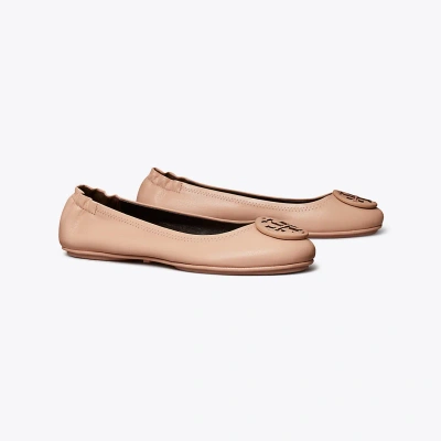 Tory Burch Minnie Travel Ballet In Pink Brick