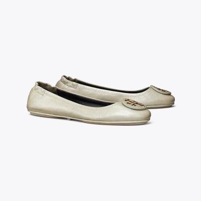 Tory Burch Minnie Travel Ballet In Beige