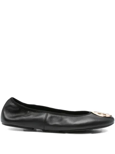 Tory Burch Minnie Travel Ballets In Black