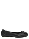 Tory Burch Minnie Travel Ballet Flats In Black