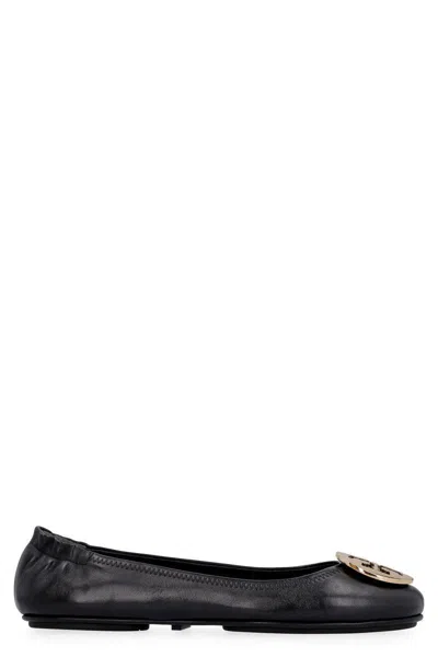 Tory Burch Minnie Travel Leather Ballet Flats