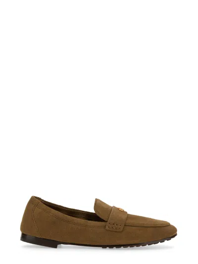 Tory Burch Moccasin Ballerina In Brown