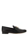 Tory Burch Eleanor Leather Loafers In Black