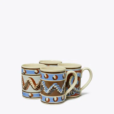 Tory Burch Mochaware Mug, Set Of 4 In Multi