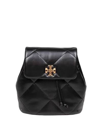 Tory Burch Mini Kira Diamond Backpack In Black Leather