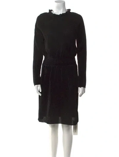 Pre-owned Tory Burch Mock Neck Knee-length Dress In Multi