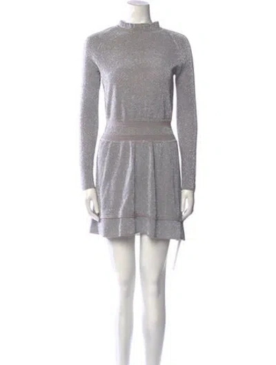 Pre-owned Tory Burch Mock Neck Mini Dress